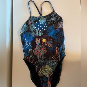 Jolyn Brandon Swim Onesie size 28 barely worn limited print